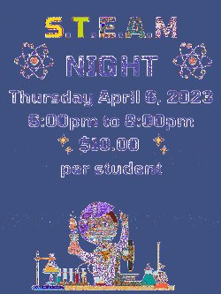 Our Annual STEAM Night is next week!